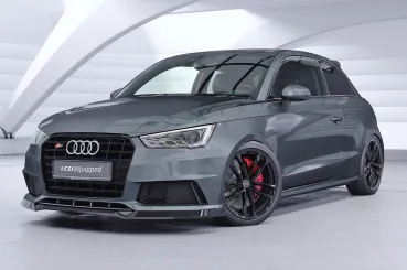 CSR Frontspoiler | Cup-Spoilerlippe mit ABE für Audi S1 8X CSL819-L Lackierung erforderlich (unlackiert roh)