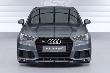 CSR Frontspoiler | Cup-Spoilerlippe mit ABE für Audi S1 8X CSL819-L Lackierung erforderlich (unlackiert roh)