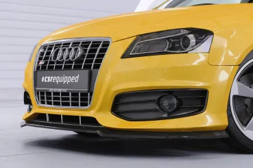 CSR Frontspoiler | Cup-Spoilerlippe mit ABE für Audi S3 (8P/8PA) CSL890-C Carbon Look Hochglanz (keine Lackierung erforderlich)
