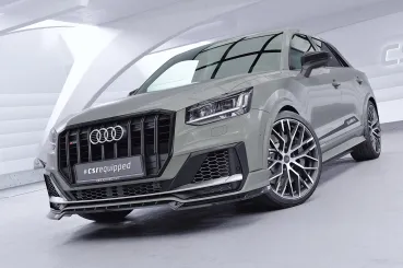 CSR Frontspoiler | Cup-Spoilerlippe mit ABE für Audi SQ2 (GA) CSL839-C Carbon Look Hochglanz (keine Lackierung erforderlich)