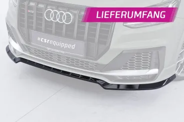 CSR Frontspoiler | Cup-Spoilerlippe mit ABE für Audi SQ2 (GA) CSL839-C Carbon Look Hochglanz (keine Lackierung erforderlich)