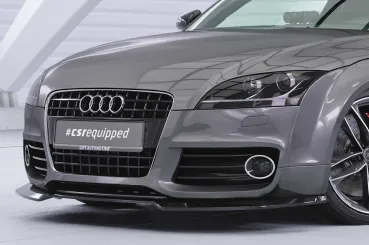 CSR Frontspoiler | Cup-Spoilerlippe mit ABE für Audi TT (8J) S-Line CSL932-C Carbon Look Hochglanz (keine Lackierung erforderlich)