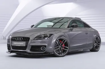 CSR Frontspoiler | Cup-Spoilerlippe mit ABE für Audi TT (8J) S-Line CSL932-S strukturiert schwarz matt (keine Lackierung erforderlich)
