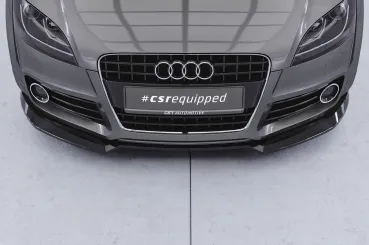 CSR Frontspoiler | Cup-Spoilerlippe mit ABE für Audi TT (8J) S-Line CSL932-G Glossy schwarz Hochglanz (keine Lackierung erforderlich)