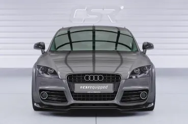 CSR Frontspoiler | Cup-Spoilerlippe mit ABE für Audi TT (8J) S-Line CSL932-S strukturiert schwarz matt (keine Lackierung erforderlich)