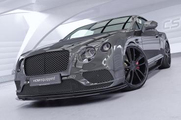 CSR Frontspoiler | Cup-Spoilerlippe mit ABE für Bentley Continental GT (2.Gen) Speed CSL016-S strukturiert schwarz matt (keine Lackierung erforderlich)