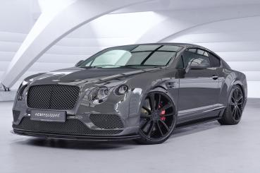 CSR Frontspoiler | Cup-Spoilerlippe mit ABE für Bentley Continental GT (2.Gen) Speed CSL016-S strukturiert schwarz matt (keine Lackierung erforderlich)