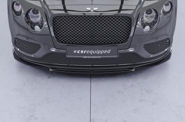 CSR Frontspoiler | Cup-Spoilerlippe mit ABE für Bentley Continental GT (2.Gen) Speed CSL016-S strukturiert schwarz matt (keine Lackierung erforderlich)