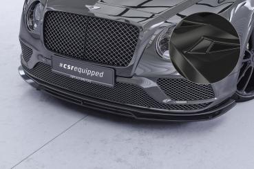 CSR Frontspoiler | Cup-Spoilerlippe mit ABE für Bentley Continental GT (2.Gen) Speed CSL016-G Glossy schwarz Hochglanz (keine Lackierung erforderlich)