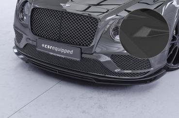 CSR Frontspoiler | Cup-Spoilerlippe mit ABE für Bentley Continental GT (2.Gen) Speed CSL016-S strukturiert schwarz matt (keine Lackierung erforderlich)
