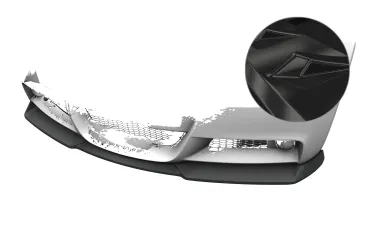 CSR Frontspoiler | Cup-Spoilerlippe mit ABE für BMW 3er E90 / E91 M-Paket CSL832-G Glossy schwarz Hochglanz (keine Lackierung erforderlich)