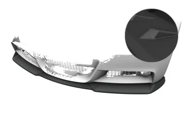 CSR Frontspoiler | Cup-Spoilerlippe mit ABE für BMW 3er E90 / E91 M-Paket CSL832-S strukturiert schwarz matt (keine Lackierung erforderlich)