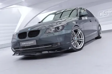 CSR Frontspoiler | Cup-Spoilerlippe mit ABE für BMW 5er E60 / E61 Facelift CSL467-L Lackierung erforderlich (unlackiert roh)