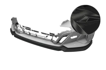 CSR Frontspoiler | Cup-Spoilerlippe mit ABE für BMW 5er / i5 G60 CSL820-G Glossy schwarz Hochglanz (keine Lackierung erforderlich)