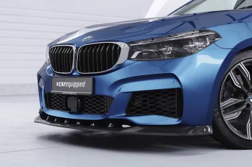 CSR Frontspoiler | Cup-Spoilerlippe mit ABE für BMW 6er G32 CSL893-C Carbon Look Hochglanz (keine Lackierung erforderlich)