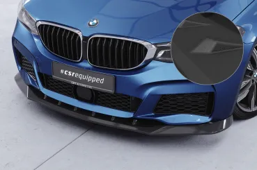CSR Frontspoiler | Cup-Spoilerlippe mit ABE für BMW 6er G32 CSL893-S strukturiert schwarz matt (keine Lackierung erforderlich)
