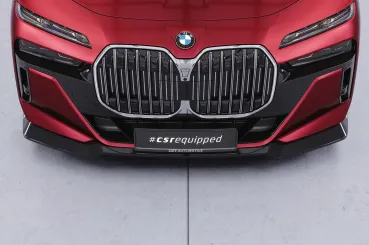 CSR Frontspoiler | Cup-Spoilerlippe mit ABE für BMW 7er G70 / i7 G70 CSL861-C Carbon Look Hochglanz (keine Lackierung erforderlich)