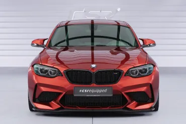 CSR Frontspoiler | Cup-Spoilerlippe mit ABE für BMW M2 Competition (F87) CSL540-S strukturiert schwarz matt (keine Lackierung erforderlich)