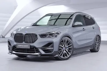 CSR Frontspoiler | Cup-Spoilerlippe mit ABE für BMW  X1 (F48) CSL662-S strukturiert schwarz matt (keine Lackierung erforderlich)