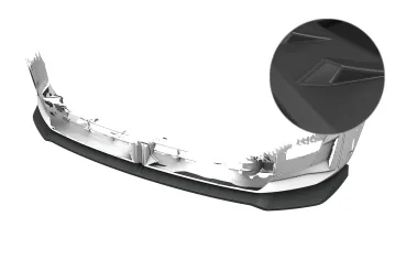 CSR Frontspoiler | Cup-Spoilerlippe mit ABE für BMW X3 G45 CSL980-L Lackierung erforderlich (unlackiert roh)