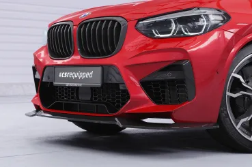 CSR Frontspoiler | Cup-Spoilerlippe mit ABE für BMW X3 M F97 / X4 M F98 CSL956-L Lackierung erforderlich (unlackiert roh)
