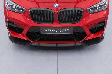 CSR Frontspoiler | Cup-Spoilerlippe mit ABE für BMW X3 M F97 / X4 M F98 CSL956-S strukturiert schwarz matt (keine Lackierung erforderlich)