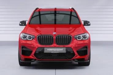 CSR Frontspoiler | Cup-Spoilerlippe mit ABE für BMW X3 M F97 / X4 M F98 CSL956-L Lackierung erforderlich (unlackiert roh)