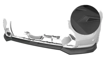 CSR Frontspoiler | Cup-Spoilerlippe mit ABE für BMW X7 G07 CSL979-L Lackierung erforderlich (unlackiert roh)
