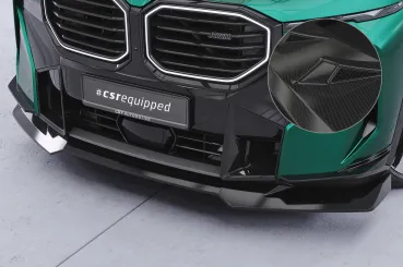 CSR Frontspoiler | Cup-Spoilerlippe mit ABE für BMW XM G09 CSL952-C Carbon Look Hochglanz (keine Lackierung erforderlich)