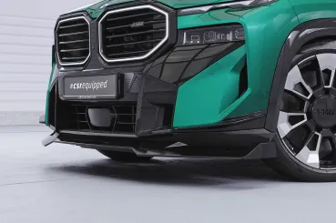 CSR Frontspoiler | Cup-Spoilerlippe mit ABE für BMW XM G09 CSL952-C Carbon Look Hochglanz (keine Lackierung erforderlich)