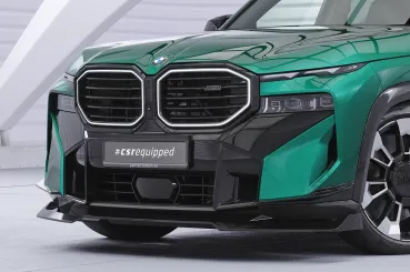 CSR Frontspoiler | Cup-Spoilerlippe mit ABE für BMW XM G09 CSL952-G Glossy schwarz Hochglanz (keine Lackierung erforderlich)