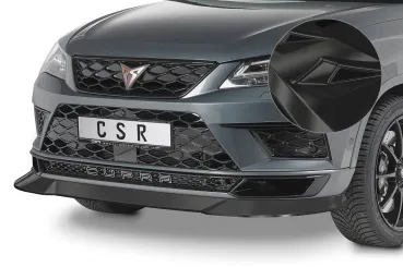 CSR Frontspoiler | Cup-Spoilerlippe mit ABE für Cupra Ateca CSL430-G Glossy schwarz Hochglanz (keine Lackierung erforderlich)
