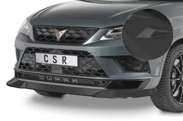 CSR Frontspoiler | Cup-Spoilerlippe mit ABE für Cupra Ateca CSL430-S strukturiert schwarz matt (keine Lackierung erforderlich)
