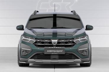 Frontspoiler | Cup-Spoilerlippe mit ABE für Dacia Sandero Stepway CSL654-S strukturiert schwarz matt (keine Lackierung erforderlich)