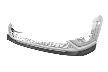 Frontspoiler | Cup-Spoilerlippe mit ABE für Dacia Sandero Stepway CSL654-S strukturiert schwarz matt (keine Lackierung erforderlich)