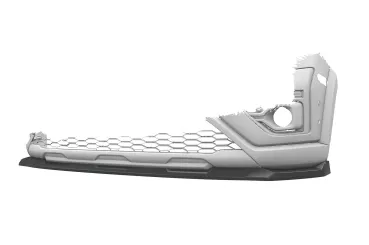 Frontspoiler | Cup-Spoilerlippe mit ABE für Dacia Sandero Stepway CSL654-S strukturiert schwarz matt (keine Lackierung erforderlich)