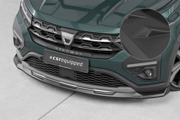 Frontspoiler | Cup-Spoilerlippe mit ABE für Dacia Sandero Stepway CSL654-L Lackierung erforderlich (unlackiert roh)