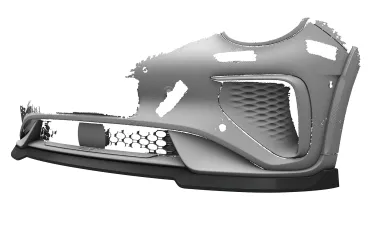 CSR Frontspoiler | Cup-Spoilerlippe mit ABE für GWM ORA Funky Cat / Haomao GT CSL848-S strukturiert schwarz matt (keine Lackierung erforderlich)