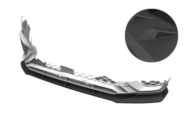 CSR Frontspoiler | Cup-Spoilerlippe mit ABE für Genesis GV70 (JK1) Sport CSL027-L Lackierung erforderlich (unlackiert roh)