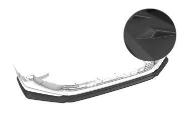 CSR Frontspoiler | Cup-Spoilerlippe mit ABE für Honda Civic FK11 (10.Gen) CSL018-L Lackierung erforderlich (unlackiert roh)