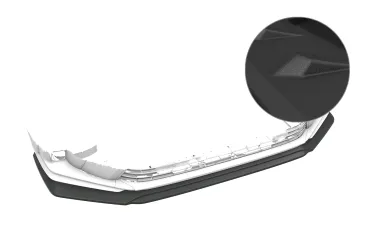 CSR Frontspoiler | Cup-Spoilerlippe mit ABE für Honda Civic FK11 (10.Gen) CSL018-S strukturiert schwarz matt (keine Lackierung erforderlich)