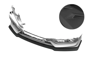 CSR Frontspoiler | Cup-Spoilerlippe mit ABE für Honda Civic FK7 (10. Gen) Sport CSL020-L Lackierung erforderlich (unlackiert roh)