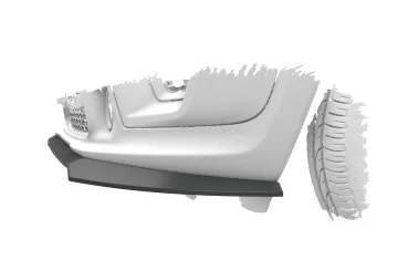 CSR Frontspoiler | Cup-Spoilerlippe mit ABE für Jeep Renegade CSL961-G Glossy schwarz Hochglanz (keine Lackierung erforderlich)