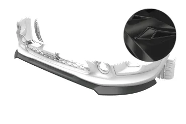 CSR Frontspoiler | Cup-Spoilerlippe mit ABE für Jeep Renegade CSL961-G Glossy schwarz Hochglanz (keine Lackierung erforderlich)