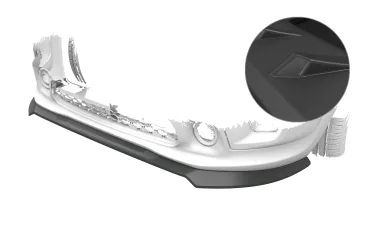 CSR Frontspoiler | Cup-Spoilerlippe mit ABE für Jeep Renegade CSL961-L Lackierung erforderlich (unlackiert roh)