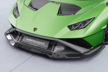 CSR Frontspoiler | Cup-Spoilerlippe mit ABE für Lamborghini Huracan CSL915-S strukturiert schwarz matt (keine Lackierung erforderlich)