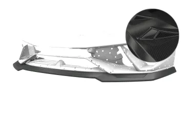 CSR Frontspoiler | Cup-Spoilerlippe mit ABE für Lamborghini Huracán Performante CSL963-C Carbon Look Hochglanz (keine Lackierung erforderlich)