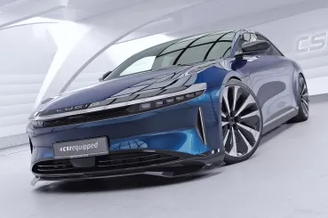 CSR Frontspoiler | Cup-Spoilerlippe mit ABE für Lucid Air CSL983-C Carbon Look Hochglanz (keine Lackierung erforderlich)