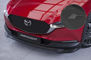 CSR Frontspoiler | Cup-Spoilerlippe mit ABE für Mazda CX-30 CSL742-S strukturiert schwarz matt (keine Lackierung erforderlich)