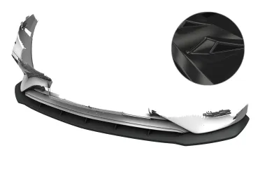 CSR Frontspoiler | Cup-Spoilerlippe mit ABE für Mercedes-Benz A-Klasse W177 AMG / AMG-Line CSL024-G Glossy schwarz Hochglanz (keine Lackierung erforderlich)